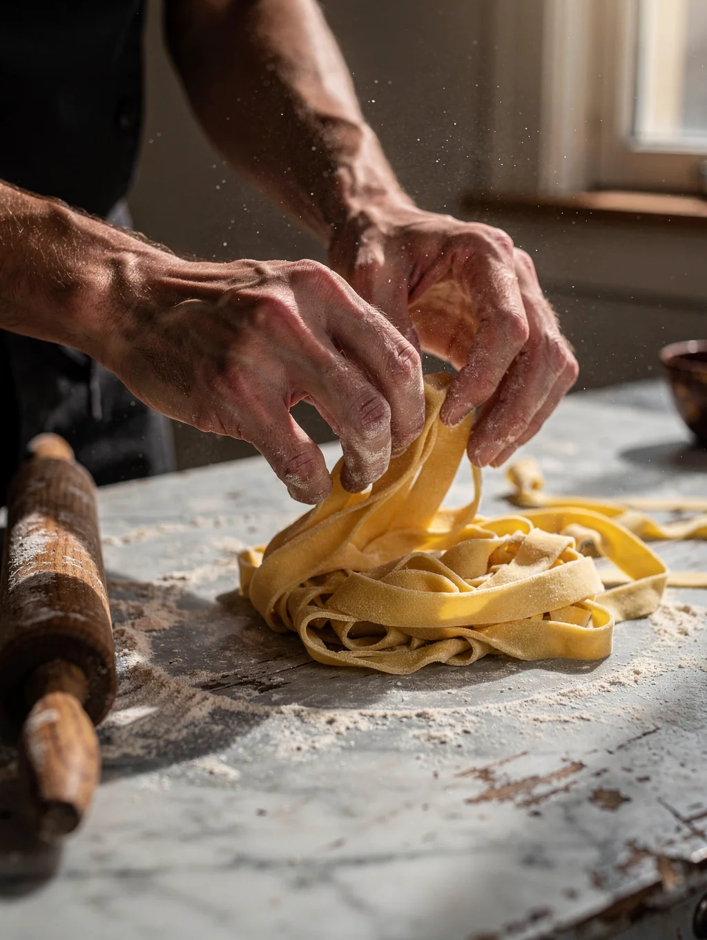 Artisan pasta making at CUCINA